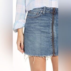 We The Free Denim Zip It Up Skirt